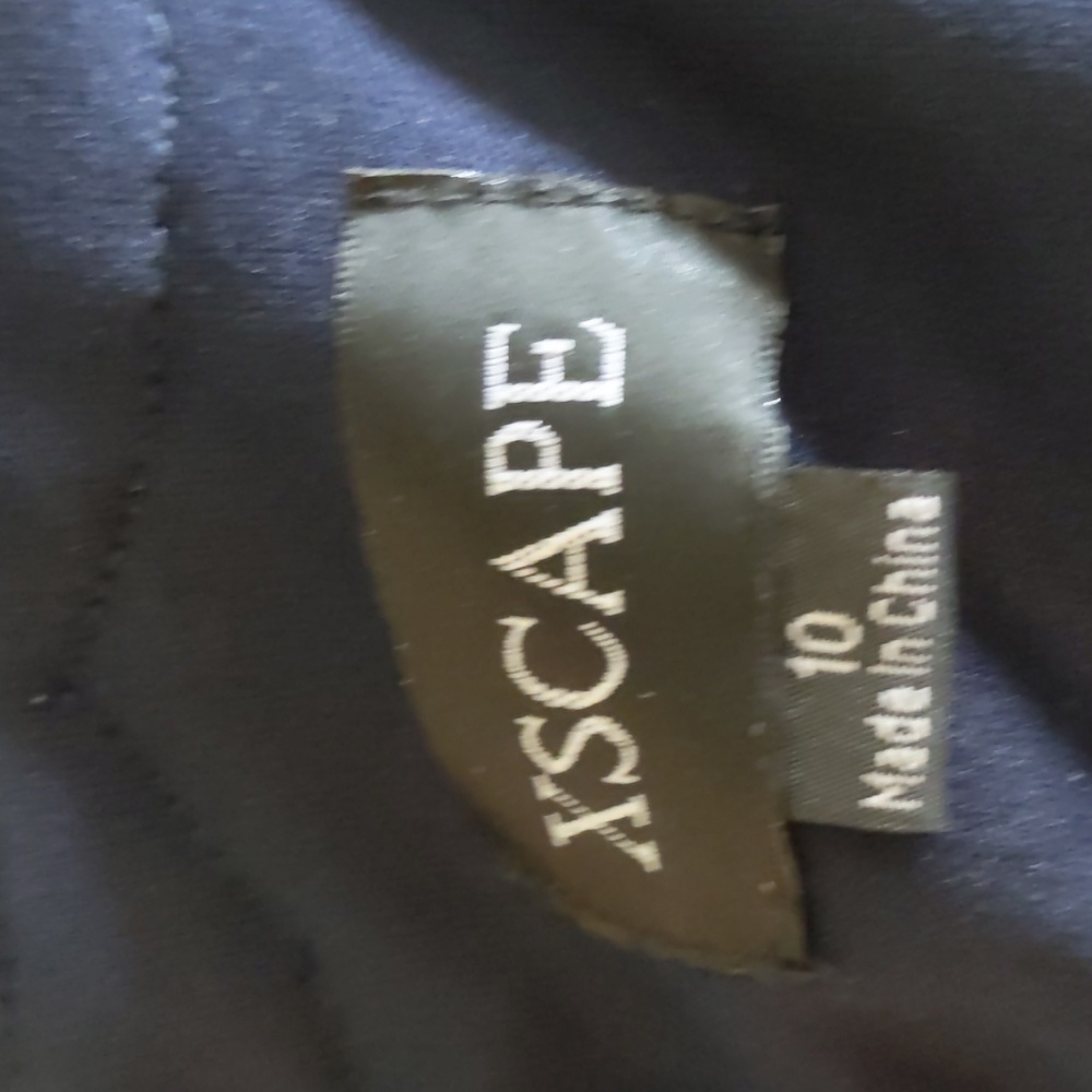 Xscape, navy blue embellished chiffon sheath dress FREE SHIPPING 24 HOURS ONLY!! - Picture 7 of 7